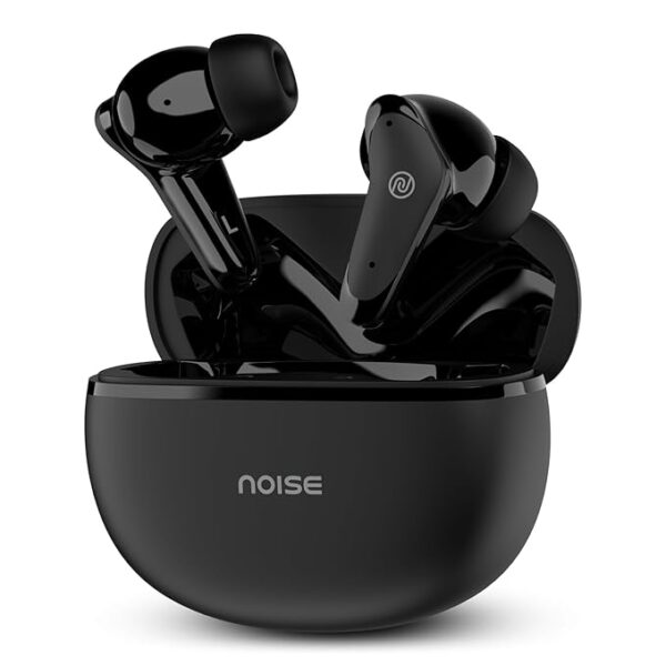 Noise Buds VS102 Plus Truly Wireless Earbuds with Flybird Design, 70H of Playtime, Quad Mic with ENC, Instacharge(10 Min=120 Min), Bluetooth V5.3(Matte Black)