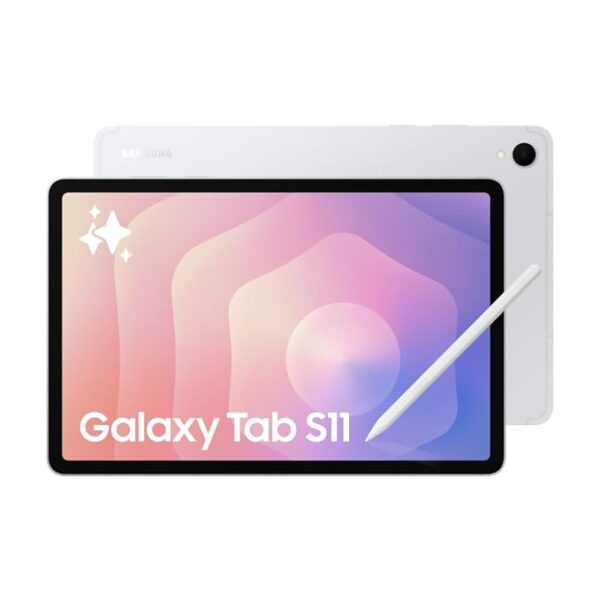 Samsung Galaxy Tab S11 with AI, Hexagonal S-Pen in-Box, 27.8 cm (11 Inch) Dynamic AMOLED 2X Display, 120Hz Refresh Rate, Pre Loaded Pro Apps, 12GB RAM, 256GB Storage, Wi-Fi Tablet, Silver
