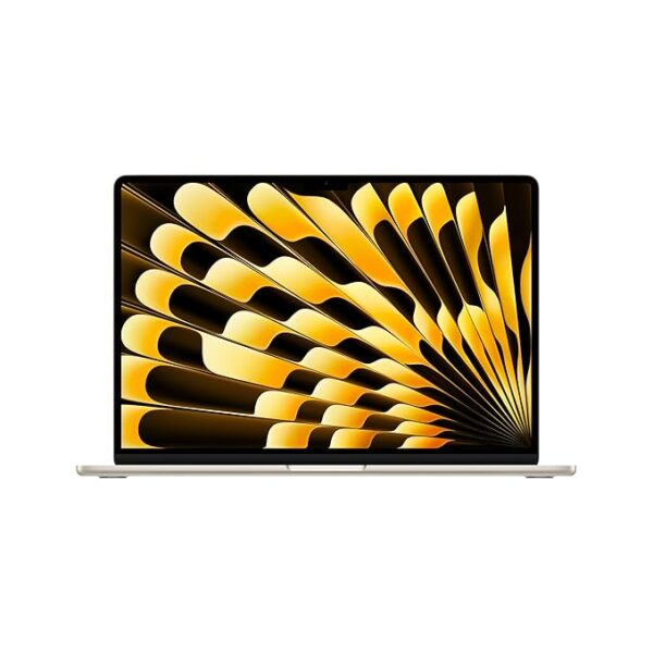 Apple 2024 MacBook Air 15″ Laptop with M3 chip: 38.91 cm (15.3″) Liquid Retina Display, 16GB Unified Memory, 256GB SSD Storage, Backlit Keyboard, 1080p FaceTime HD Camera, Touch ID- Starlight