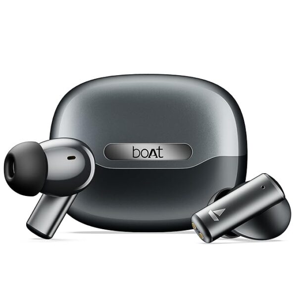 boAt Airdopes Prime 701 ANC (2025 Launch),46dB Hybrid ANC, 50Hr Battery, Real Spatial Audio,Multidevice Connect,App Support, Bluetooth Earbuds, TWS Ear Buds Wireless Earphones with mic (Obsidian Grey)
